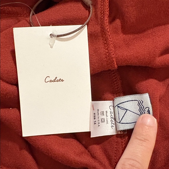 Cadets Casita Terry Polo Shirt in Red SZ 14 NWT - Picture 3 of 3